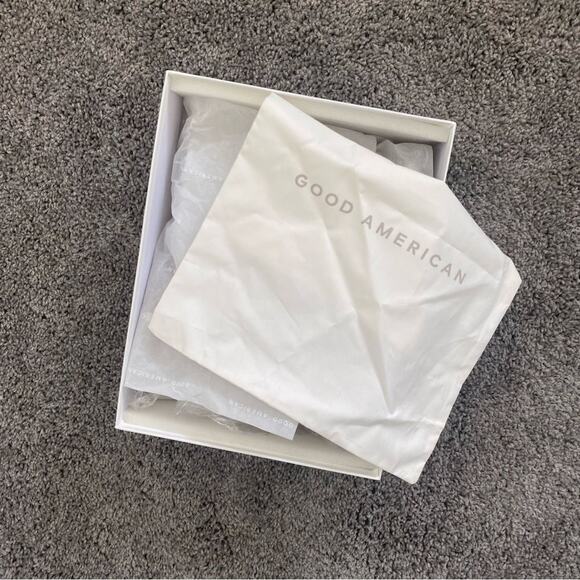 NWB Good American Block Heel Square Toe Sandals in Amber, Size 10 - Picture 3 of 12